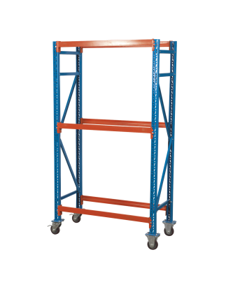 2-Level Mobile Tyre Rack 200kg Capacity Per Level