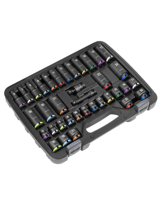 Impact Socket Set 3/8"Sq Drive 36pc