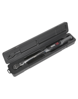 Angle Torque Wrench Flexi-Head Digital 1/2"Sq Drive 20-200Nm(14.7-147.5lb.ft)