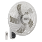 3-Speed Wall Fan with Remote Control 16" 230V