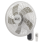 3-Speed Wall Fan with Remote Control 16" 230V