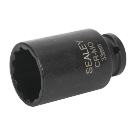 Impact Socket 33mm Bi-Hex Deep 1/2"Sq Drive