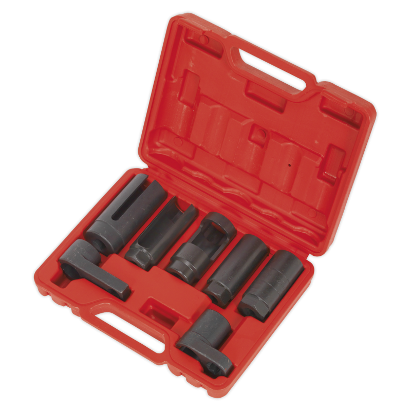 Oxygen Sensor Socket Set 7pc 3/8" & 1/2"Sq Drive