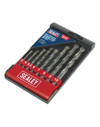 Tungsten Carbide Tipped Masonry Drill Bit Set 8pc