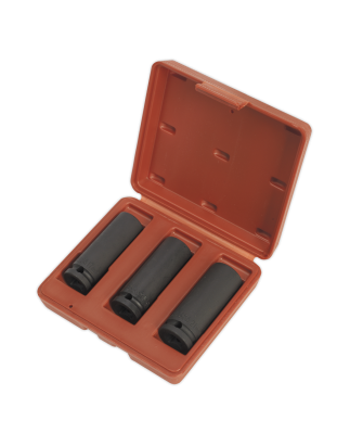 Impact Socket Set 3pc Deep 1/2"Sq Drive