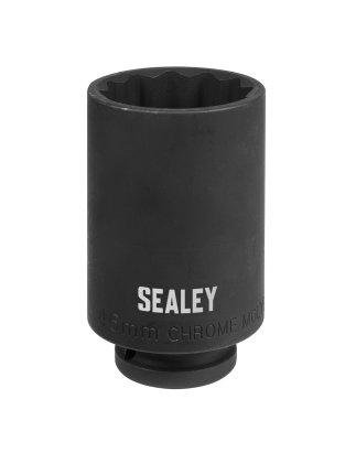 1/2"Sq Drive 46mm 12-Point Impact Socket