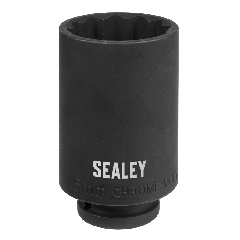 1/2"Sq Drive 46mm 12-Point Impact Socket