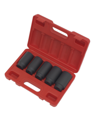 Impact Hub Nut Socket Set 5pc 1/2"Sq Drive