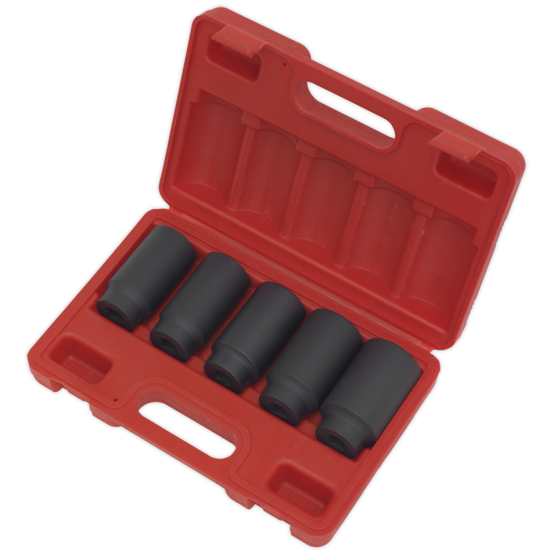 Impact Hub Nut Socket Set 5pc 1/2"Sq Drive