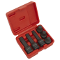 Impact Spline Socket Bit Set 6pc 1/2"Sq Drive