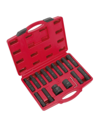 Impact Hex, TRX-Star* & TRX-Star* Female Socket Bit Set 16pc 3/4" & 1"Sq Drive