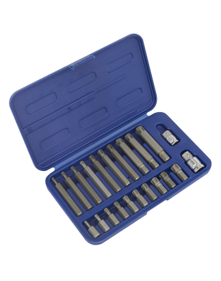 Ribe Bit Set 22pc 3/8" & 1/2"Sq Drive