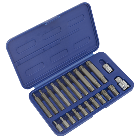 Ribe Bit Set 22pc 3/8" & 1/2"Sq Drive