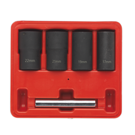 Locking Wheel Nut Removal Set 5pc 1/2"Sq Drive