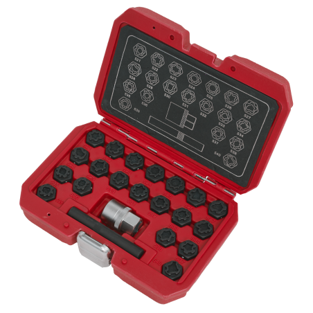 Locking Wheel Nut Key Set 22pc - VAG