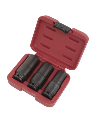 Deep Weighted Impact Socket Set 1/2"Sq Drive 3pc