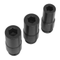 Deep Weighted Impact Socket Set 1/2"Sq Drive 3pc