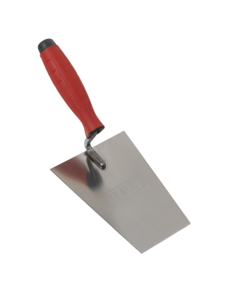 Stainless Steel Masonry Trowel - Rubber Handle - 160mm