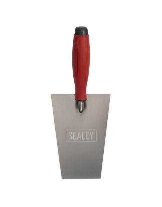 Stainless Steel Masonry Trowel - Rubber Handle - 160mm