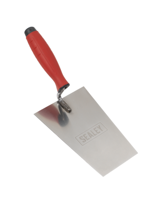 Stainless Steel Bucket Trowel - Rubber Handle - 180mm