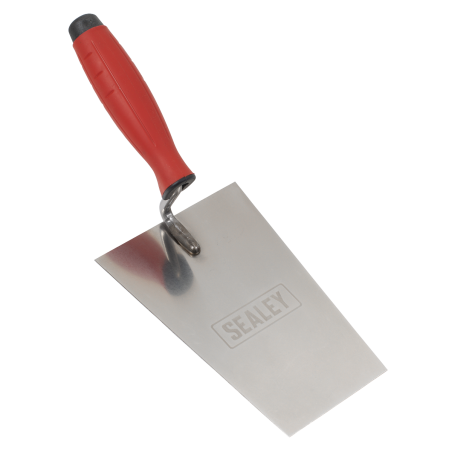 Stainless Steel Bucket Trowel - Rubber Handle - 180mm