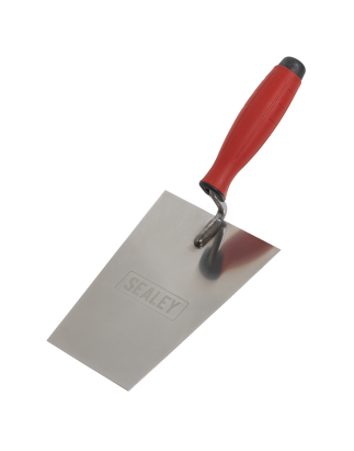 Stainless Steel Bucket Trowel - Rubber Handle - 180mm