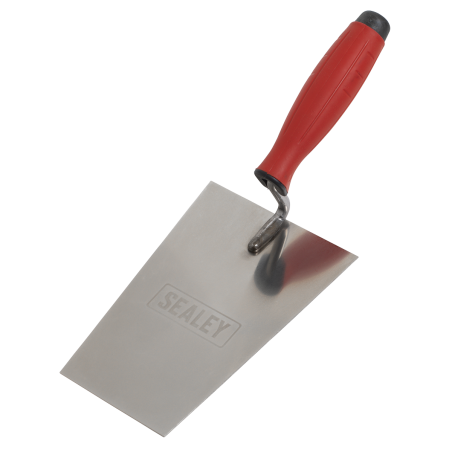 Stainless Steel Bucket Trowel - Rubber Handle - 180mm