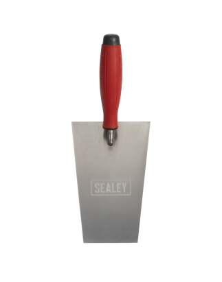 Stainless Steel Bucket Trowel - Rubber Handle - 180mm