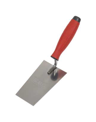 Stainless Steel Filler Trowel  - Rubber Handle - 140mm