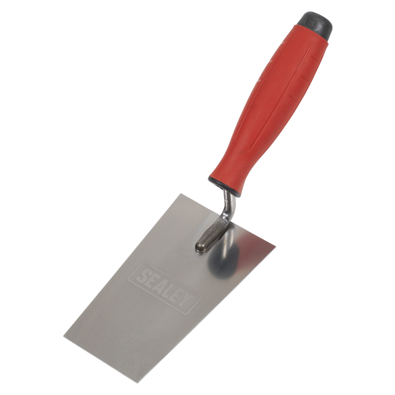 Stainless Steel Filler Trowel  - Rubber Handle - 140mm