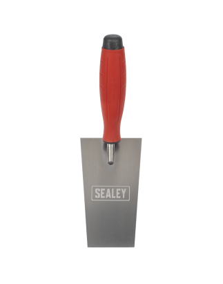 Stainless Steel Filler Trowel  - Rubber Handle - 140mm