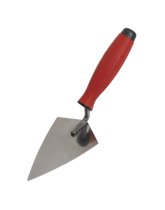 Stainless Steel Sharp Pointing Trowel - Rubber Handle - 140mm