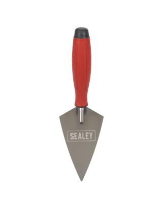 Stainless Steel Sharp Pointing Trowel - Rubber Handle - 140mm