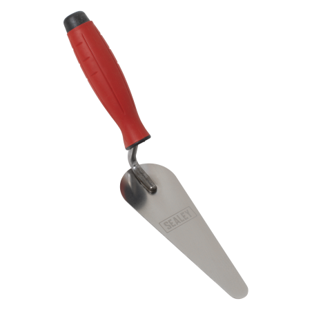 Stainless Steel Narrow Gauging Trowel - Rubber Handle - 160mm