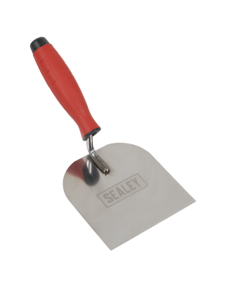 Stainless Steel Margin Trowel - Rubber Handle - 120mm