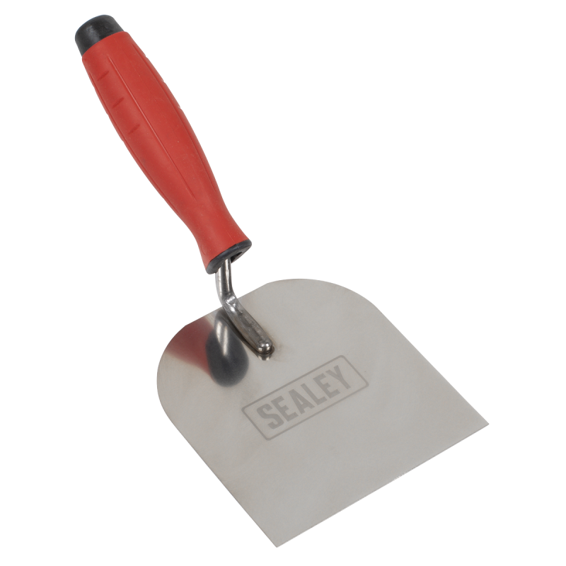 Stainless Steel Margin Trowel - Rubber Handle - 120mm