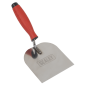 Stainless Steel Margin Trowel - Rubber Handle - 120mm