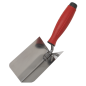 Stainless Steel Internal Corner Trowel - Rubber Handle - 120 x 60mm