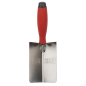 Stainless Steel Internal Corner Trowel - Rubber Handle - 120 x 60mm