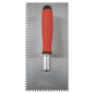 Stainless Steel 270mm Notched Trowel - Rubber Handle - 4mm