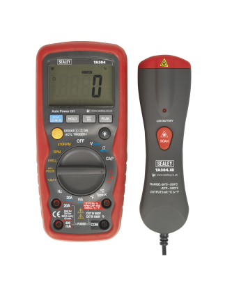 Digital Automotive Analyser 15-Function with Inductive Coupler/Infrared Temperature Probe