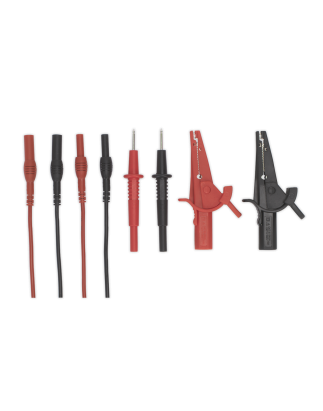 Automotive Test Lead & Crocodile Clip Set 6pc