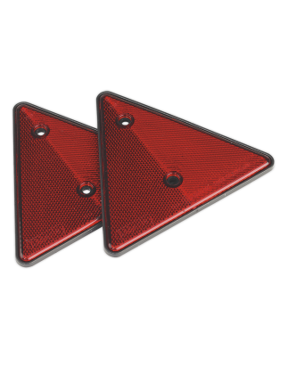 Triangle Rouge Réfléchissant Arrière - Pack de 2