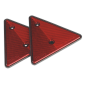 Triangle Rouge Réfléchissant Arrière - Pack de 2