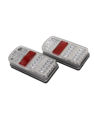 Rear Rectangle Lamp Cluster (Pair) SMD LED 12V