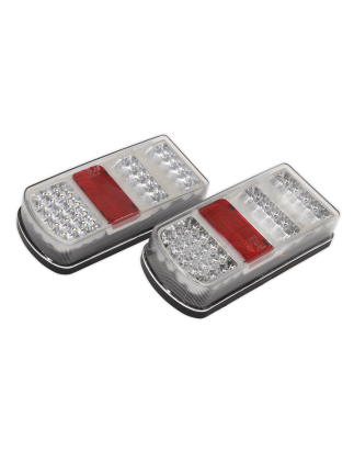 Rear Rectangle Lamp Cluster (Pair) SMD LED 12V