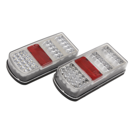 Rear Rectangle Lamp Cluster (Pair) SMD LED 12V