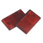 Reflex Reflector Oblong Red - Pack of 2