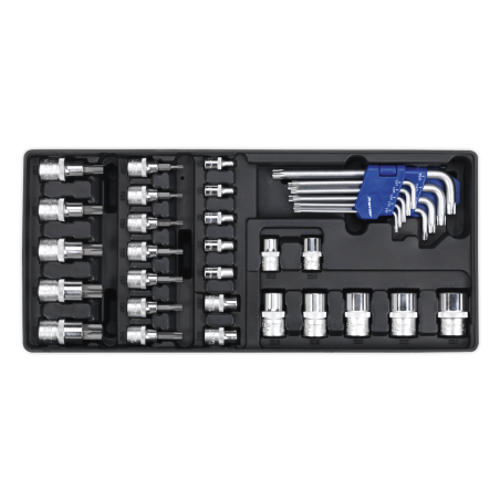 Tool Tray with TRX-Star* Key, Socket Bit & Socket Set 35pc