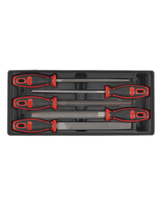 Plateau à outils avec jeu de fichiers d'ingénieur 5 pièces